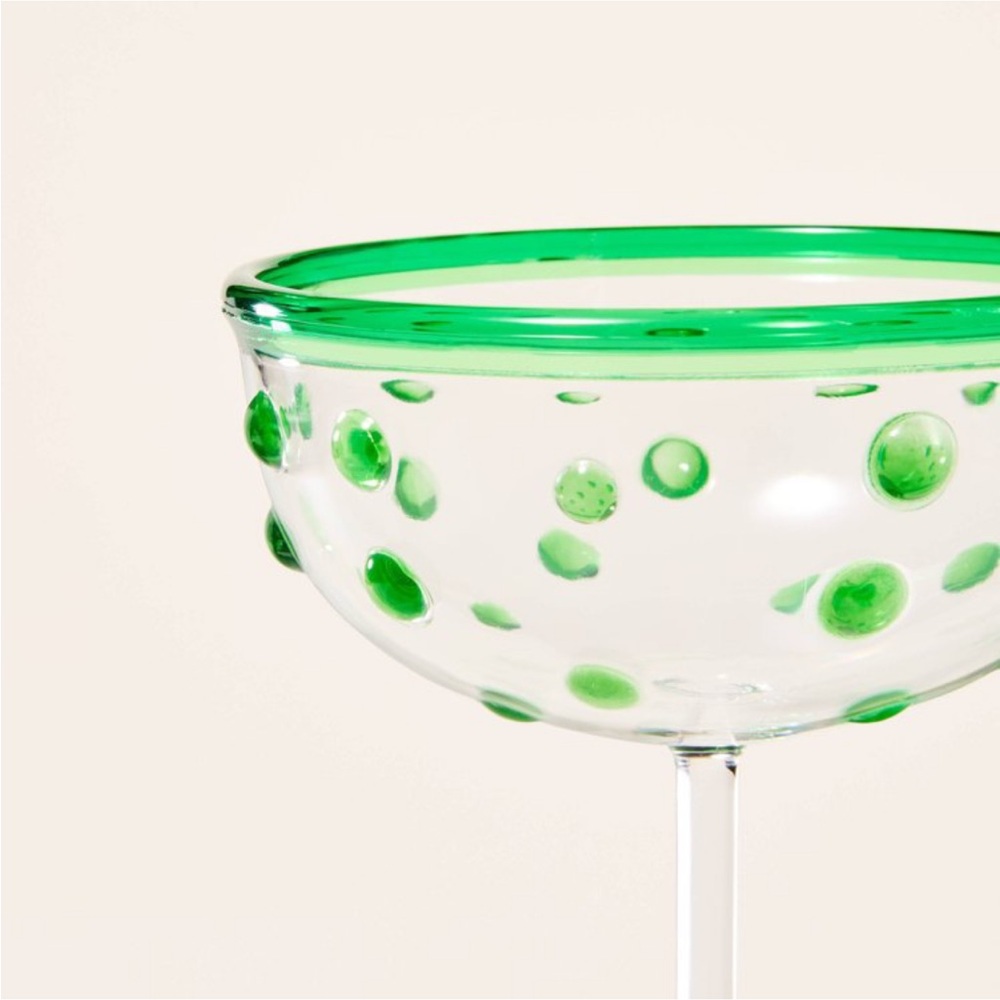 ♠️ 4-Piece Polka Dot Acrylic Coupe Drinkware Set - Kate Spade New York x Target - Picture 3 of 3